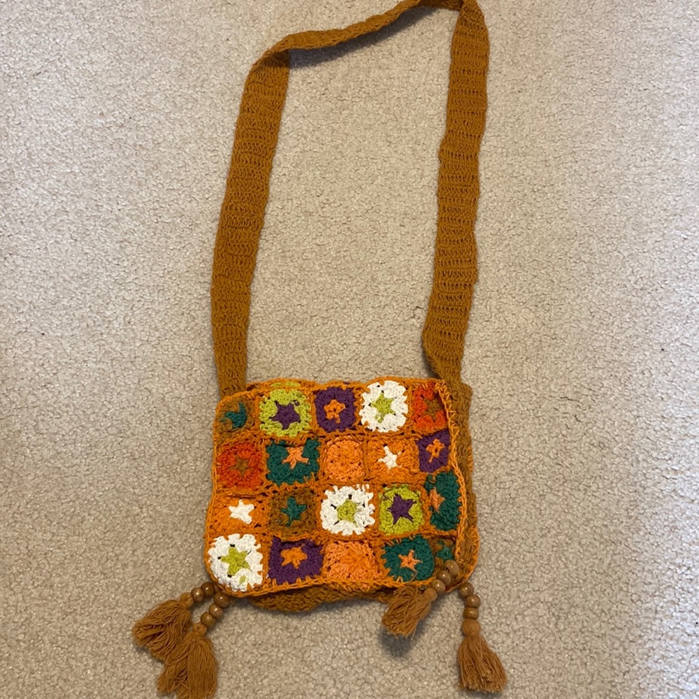 Urban Outfitters Multicolor Crochet Crossbody Bag